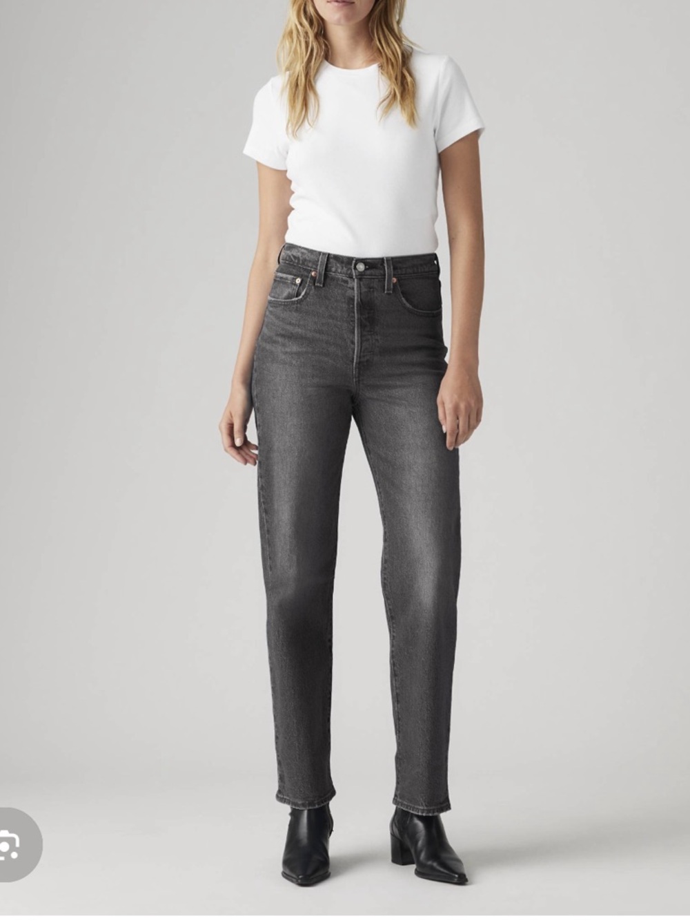 Levi, rib cage straight jeans